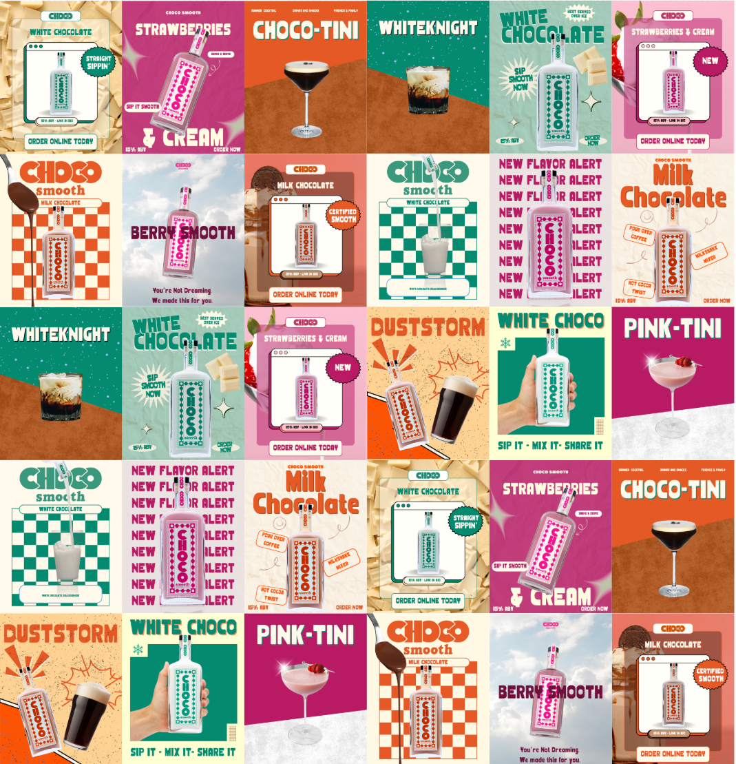 Chocosmooth product collage Chocosmooth product collage